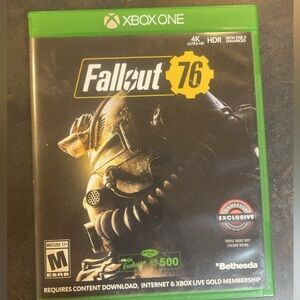 Fallout 76 Gamestop Exclusive Microsoft Xbox One Video Game with Manual